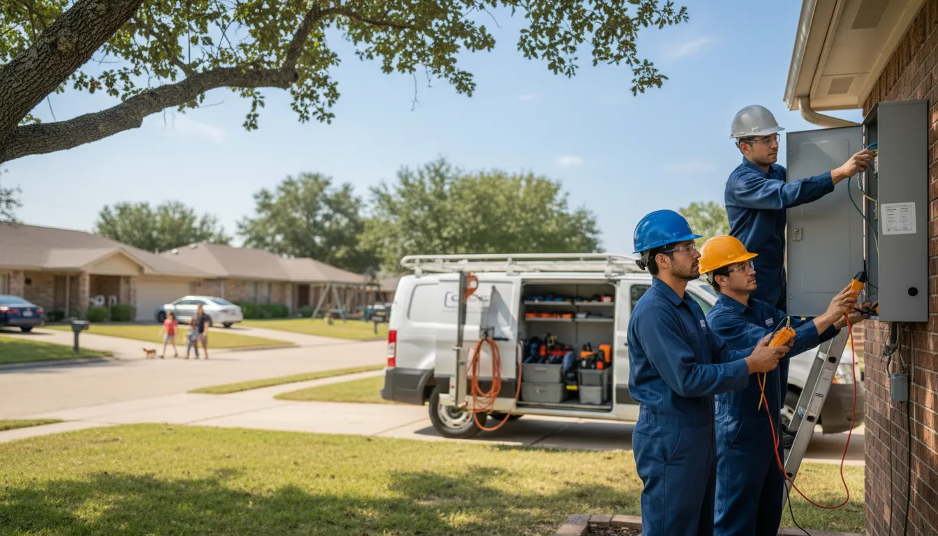 Certified electrician providing emergency electrical services in Odem, TX